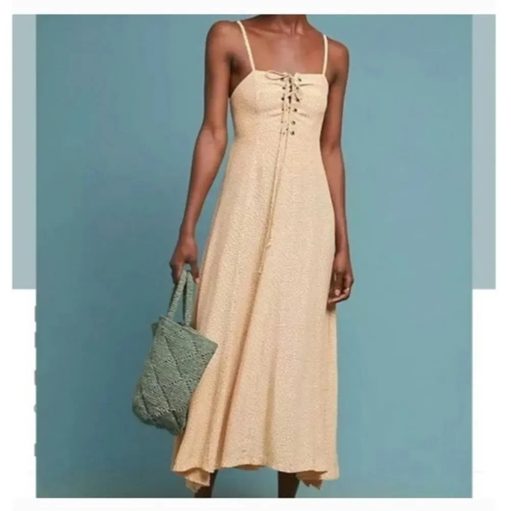 Anthropologie Faithfull The Brand Mirador Midi‎ Dress